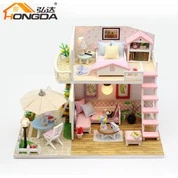 M033 Pink Loft Style gør det selv dukkehus