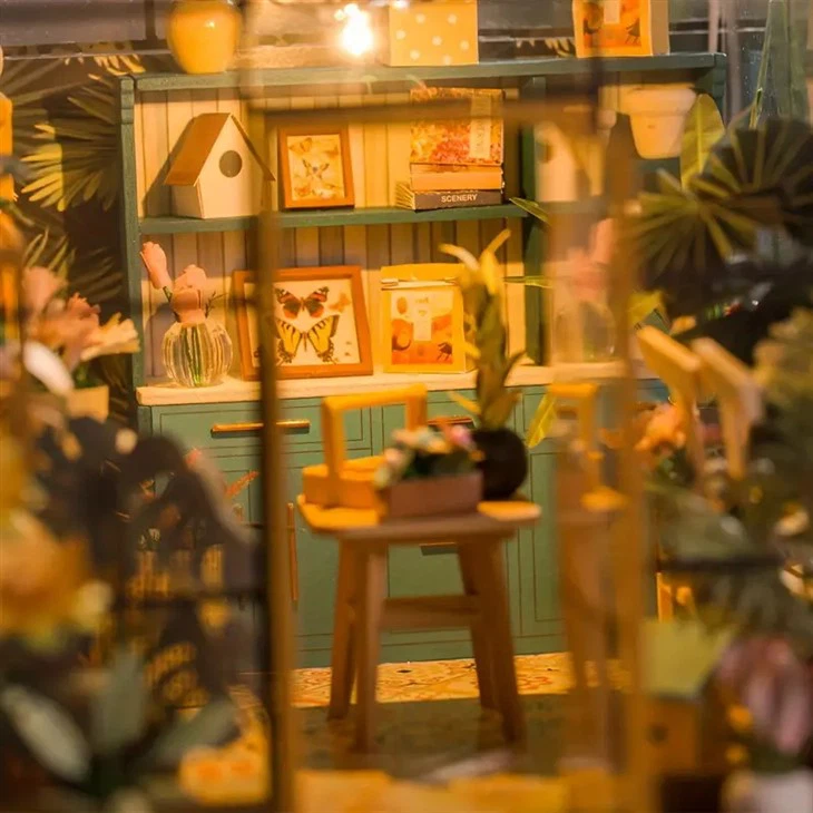 Hongda PC2306 Sunshine Flower House DIY Toy Miniature House Kit For Gifts