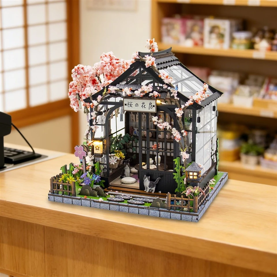 New Japanese Style Diy Wooden Dollhouse Kit price