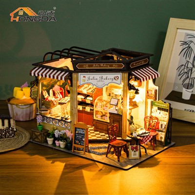 M2422 Gør det selv Mini Håndlavet dukkehus